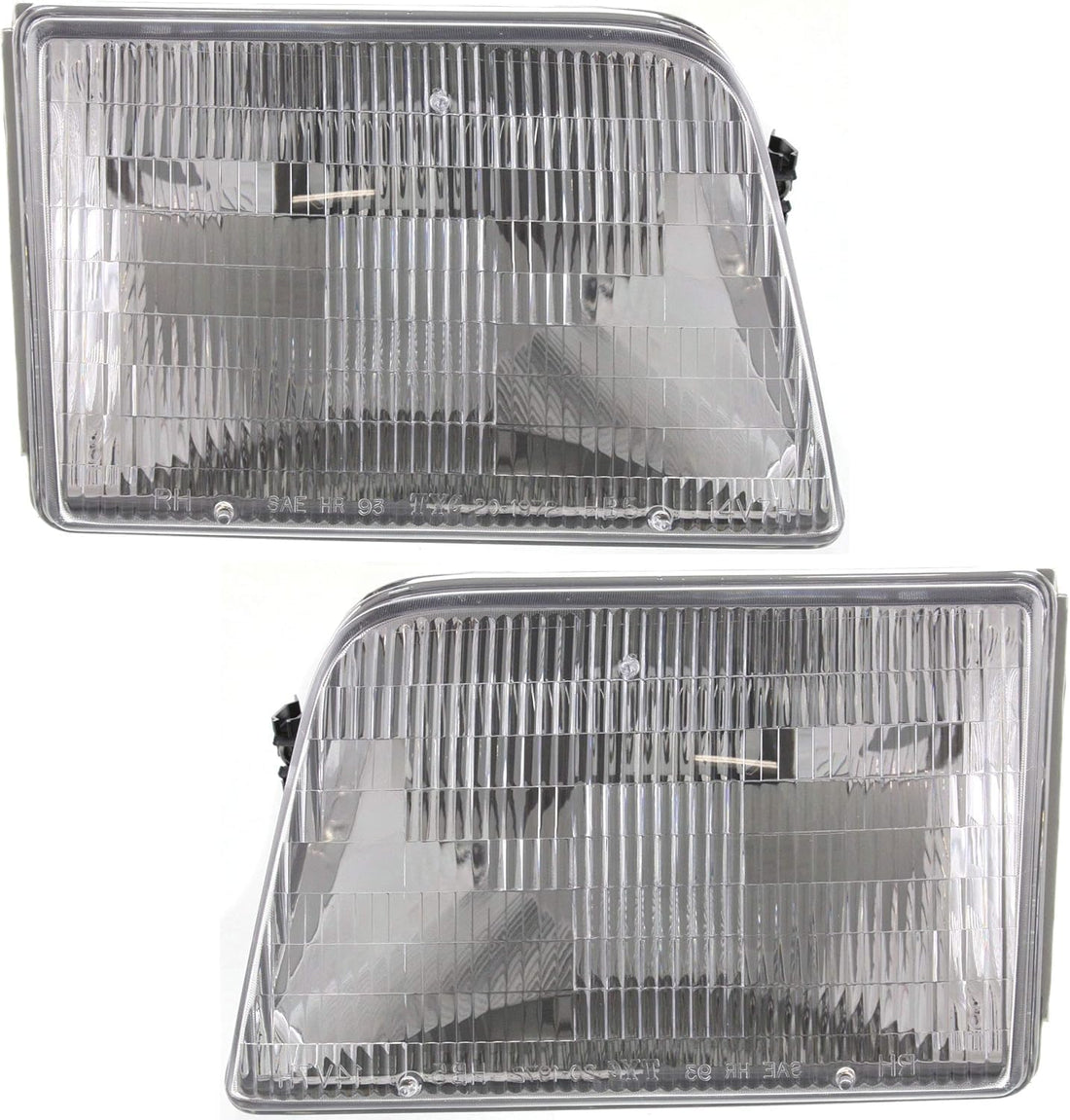 AUTOS PARTS PLUS Front Headlights Assembly + Corners + Tail Lights Right Passenger & Left Driver Side Direct Replacement Compatible With 1993-1997 Ford Ranger FO2503115 FO2502119 FO2520118