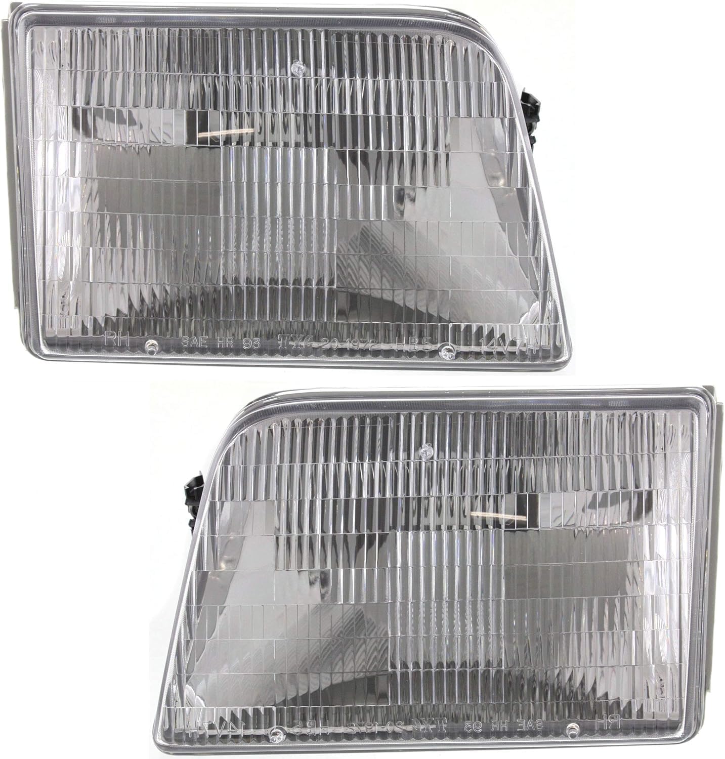 AUTOS PARTS PLUS Front Headlights Assembly + Corners + Tail Lights Right Passenger & Left Driver Side Direct Replacement Compatible With 1993-1997 Ford Ranger FO2503115 FO2502119 FO2520118