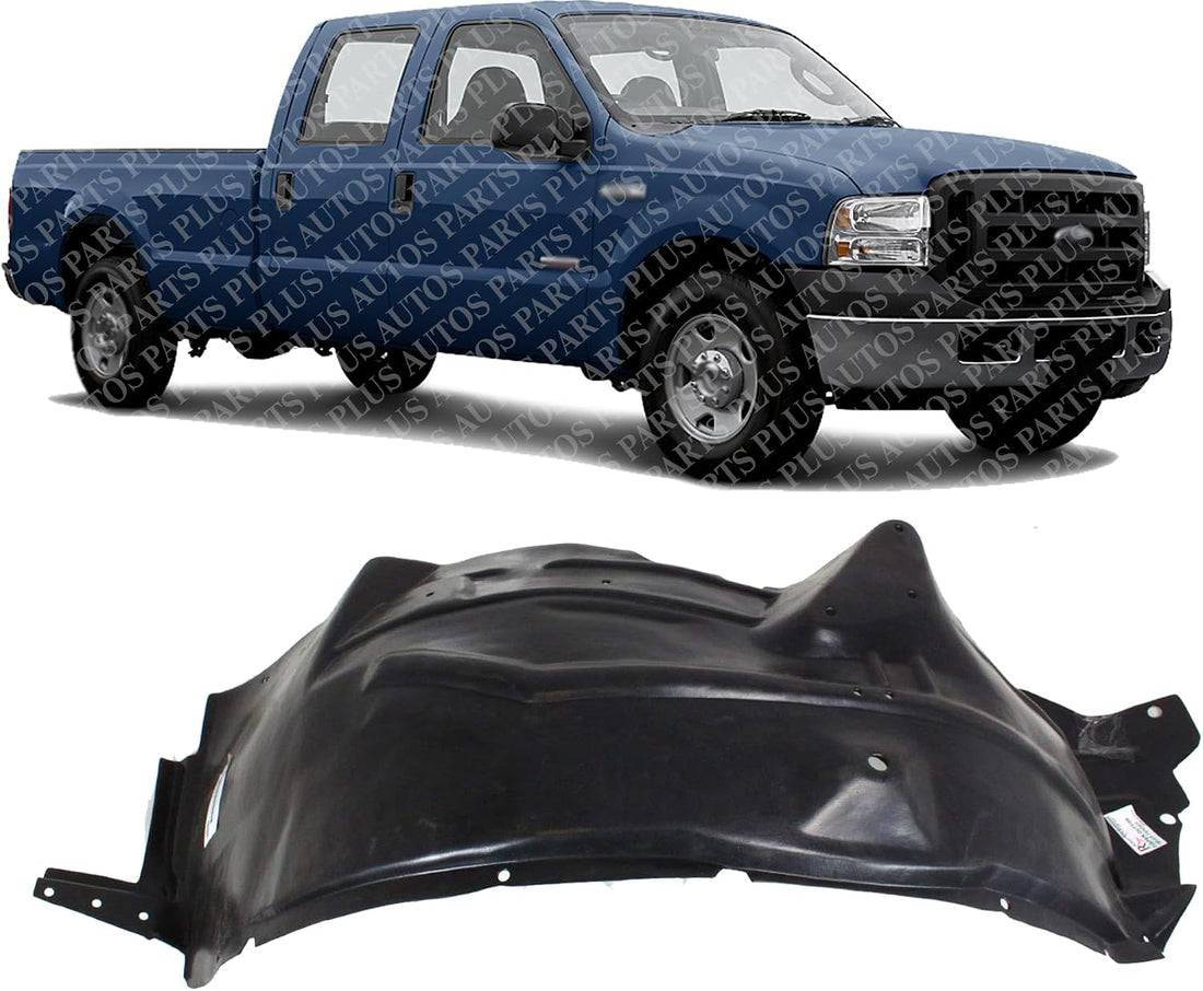 Front Fender Liner Right Passenger Side Direct Replacement Compatible With 2005-2007 Ford F-Series Super Duty FO1251137 5C3Z16054AA