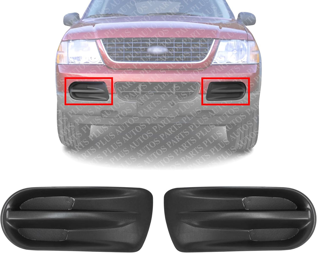 Set Of 2 Front Fog Light Outer Covers Primed Left Driver & Right Passenger Side Direct Replacement Compatible With 2002-2005 Ford Explorer ‎‎‎‎‎‎‎‎‎‎‎‎‎‎‎‎‎‎‎‎‎‎‎‎‎‎‎‎‎FO1036103