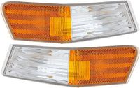 Set Of 2 Front Corner Light Lens And Housing Left Driver & Right Passenger Side Direct Replacement Compatible With 2007-2017 Jeep Patriot CH2527102 CH2526102 68004180AC 68004181AC
