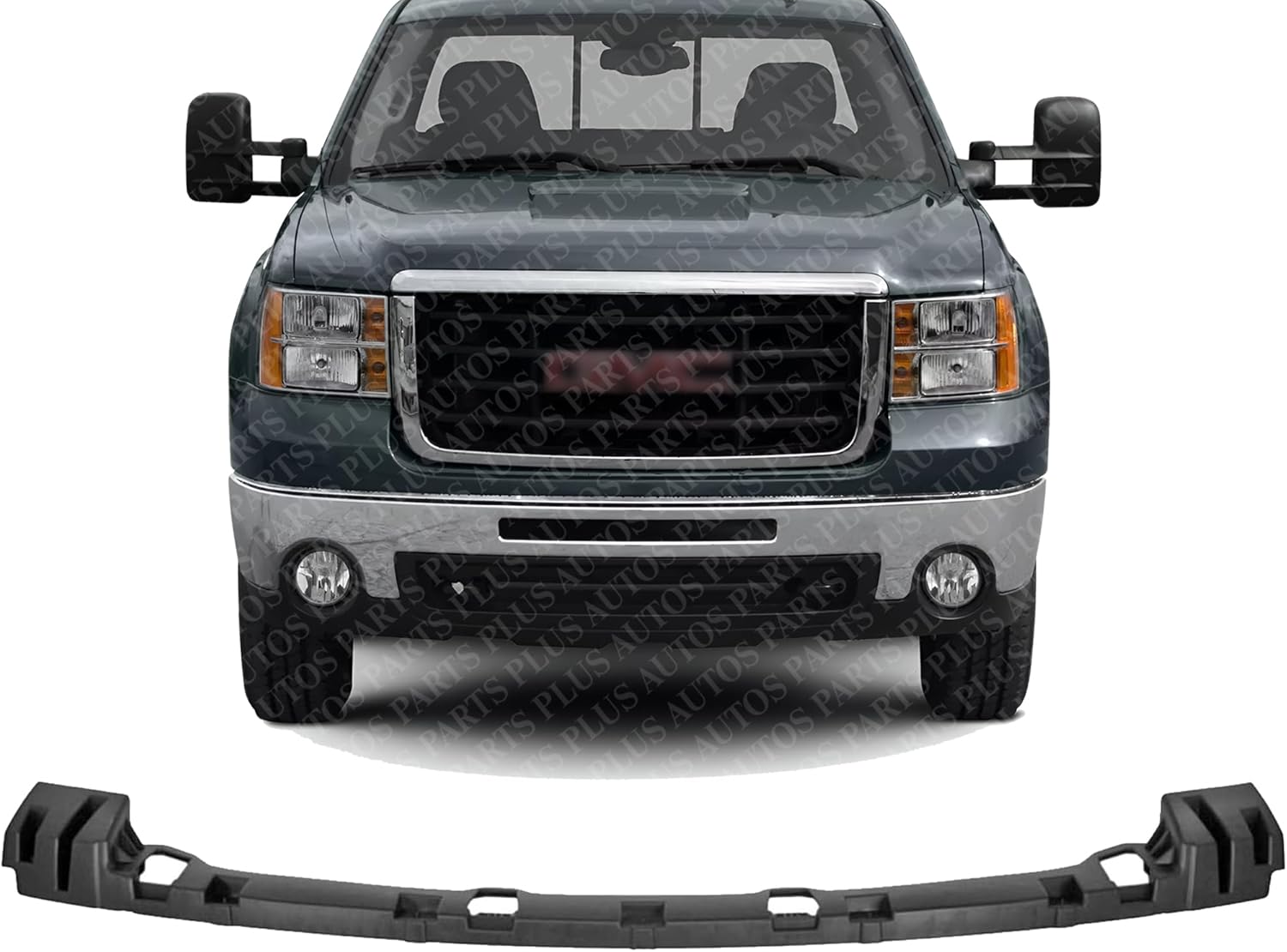Front Bumper Upper Cover Center Bracket Direct Replacement Compatible With 2007-2013 GMC Sierra 1500 GM1065108 15246822