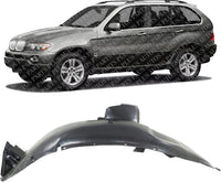Front Fender Liner Left Driver Side Direct Replacement Compatible With 2000-2006 BMW X5 BM1250113 51717129443