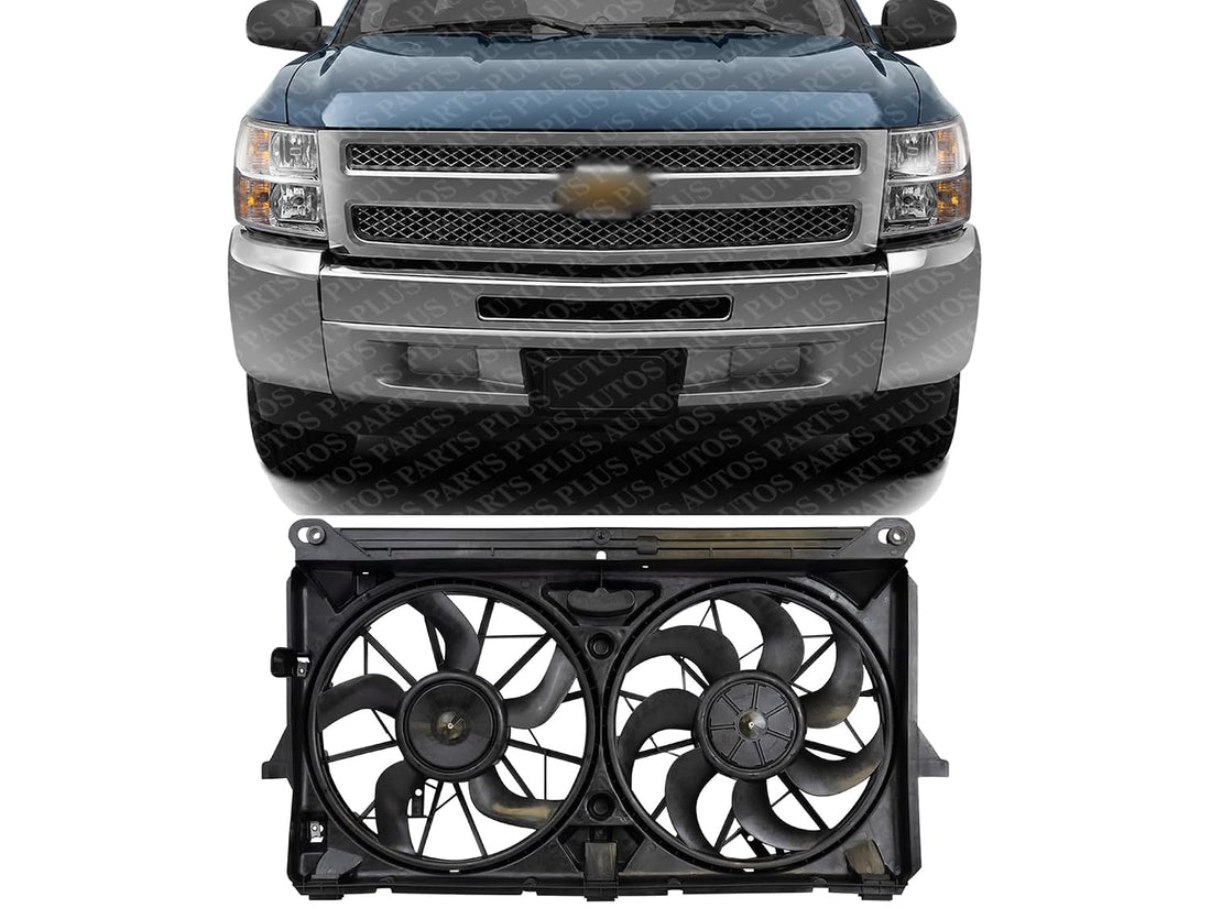 Front Radiator Fan Shroud Assembly Direct Replacement Compatible with 2007-2013 Chevrolet Silverado 1500 GM3115211 15780788