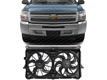 Front Radiator Fan Shroud Assembly Direct Replacement Compatible with 2007-2013 Chevrolet Silverado 1500 GM3115211 15780788