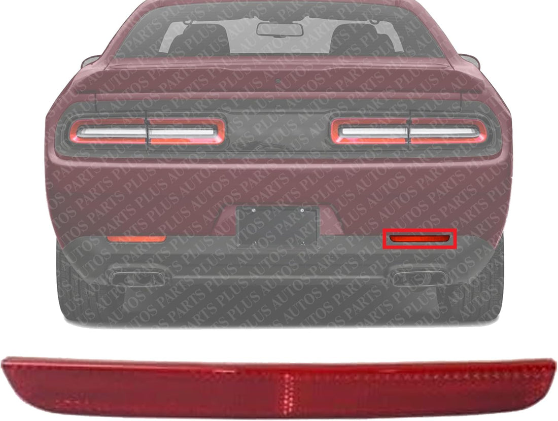 Rear Bumper Reflector Right Passenger Side Direct Replacement Compatible With 2015-2022 Dodge Challenger CH1185105 68211188AA