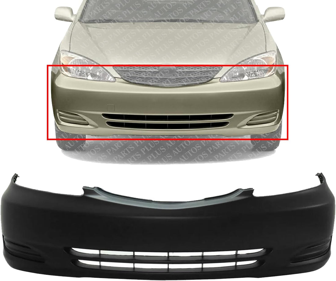 AUTOS PARTS PLUS Front Bumper Cover Primed Direct Replacement Compatible With 2002-2004 Toyota Camry TO1000230 52119AA904