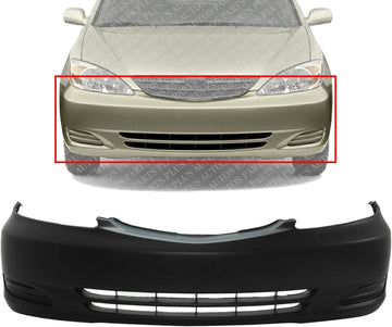 AUTOS PARTS PLUS Front Bumper Cover Primed Direct Replacement Compatible With 2002-2004 Toyota Camry TO1000230 52119AA904
