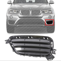 Front Bumper Outer Grille Left Driver Side Direct Replacement Compatible With 2015-2017 BMW X3 BM1038174 51117338513