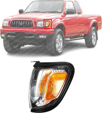 Front Corner Light Assembly With Black Trim Left Driver Side Direct Replacement Compatible With 2001-2004 Toyota Tacoma TO2520163 8162004090C0