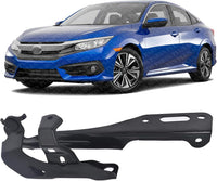 Front Hood Hinge Steel Left Driver Side Direct Replacement Compatible with 2016-2021 Honda Civic HO1236144 60170TBAA00ZZ