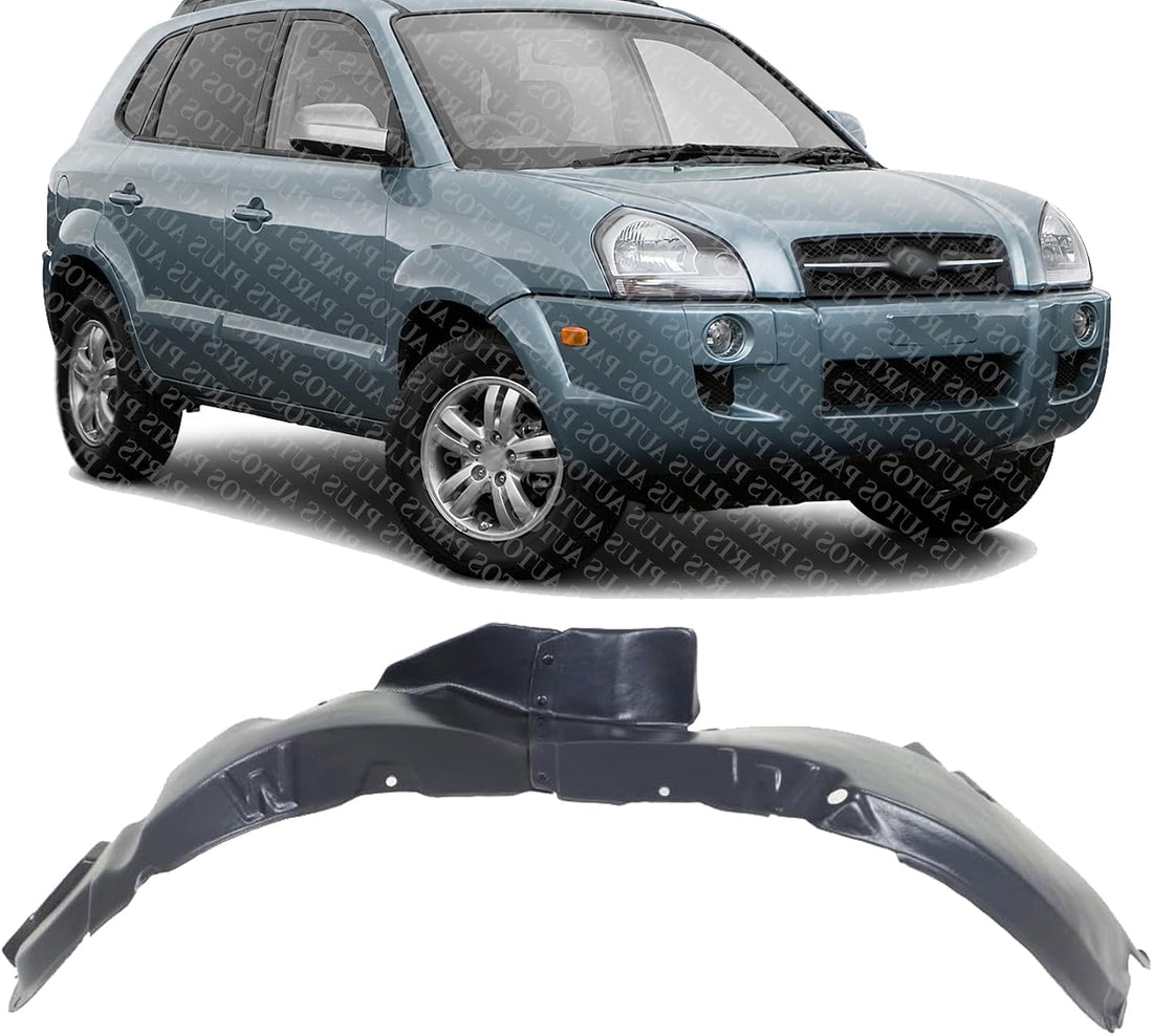 Front Fender Liner Right Passenger Side Direct Replacement Compatible With 2005-2009 Hyundai Tucson HY1251110 868122E010