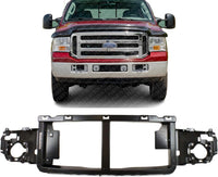 Front Header Panel Grille Opening Reinforcement Plastic Direct Replacement Compatible With 2005-2007 Ford F-250 F-350 F-450 F-550 Super Duty FO1221135 FO1220240 6C3Z8A284A