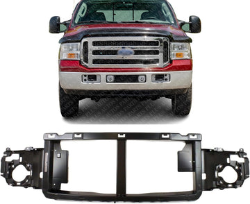 Front Header Panel Grille Opening Reinforcement Plastic Direct Replacement Compatible With 2005-2007 Ford F-250 F-350 F-450 F-550 Super Duty FO1221135 FO1220240 6C3Z8A284A
