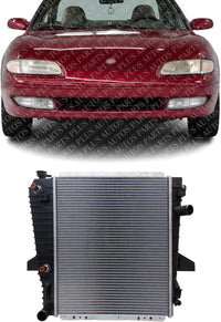 Front Radiator Aluminum Core Direct Replacement Compatible With 1995-1997 Ford Ranger FO3010163 ZZL415200B