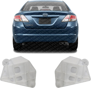 Set of 2 Rear Bumper Bracket Plastic Right Passenger & Left Driver Side Direct Replacement Compatible with 2009-2013 Mazda 6 MA1143101 MA1142101 GS3L50321B GS3L50331B