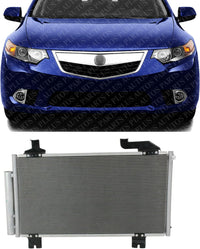 Front A/C Condenser Aluminum Direct Replacement Compatible With 2009-2014 Acura TSX AC3030125 80100TL2A01