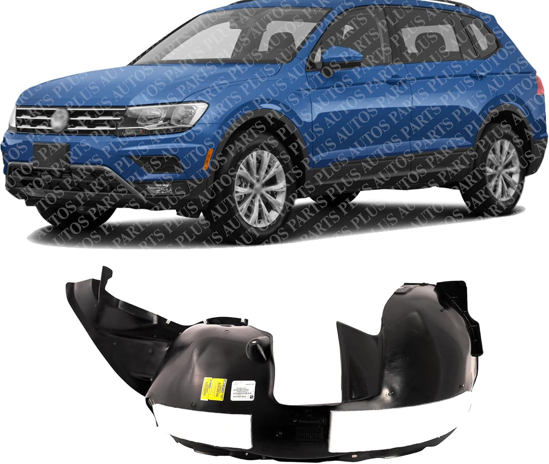 Front Fender Liner Left Driver Side Direct Replacement Compatible With 2009-2017 Volkswagen Tiguan / 2017-2018 Limited VW1248156 5N0805911A