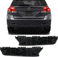 Set Of 2 Rear Bumper Cover Retainer Plastic Left Driver & Right Passenger Side Direct Replacement Compatible With 2009-2016 Toyota Venza TO1143126 TO1142126 521580T010 521570T010