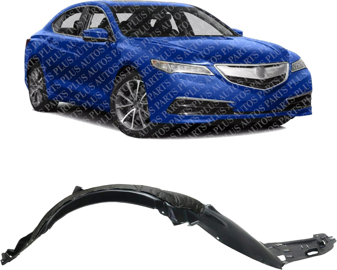 Front Fender Liner Right Passenger Side Direct Replacement Compatible with 2015-2017 Acura TLX AC1249136 74100TZ3A00-PFM