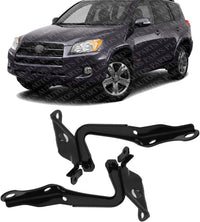 Set of 2 Front Hood Hinge Steel Right Passenger & Left Driver Side Direct Replacement Compatible with 2006-2012 Toyota RAV4 TO1236163 TO1236164 534100R030 534200R030