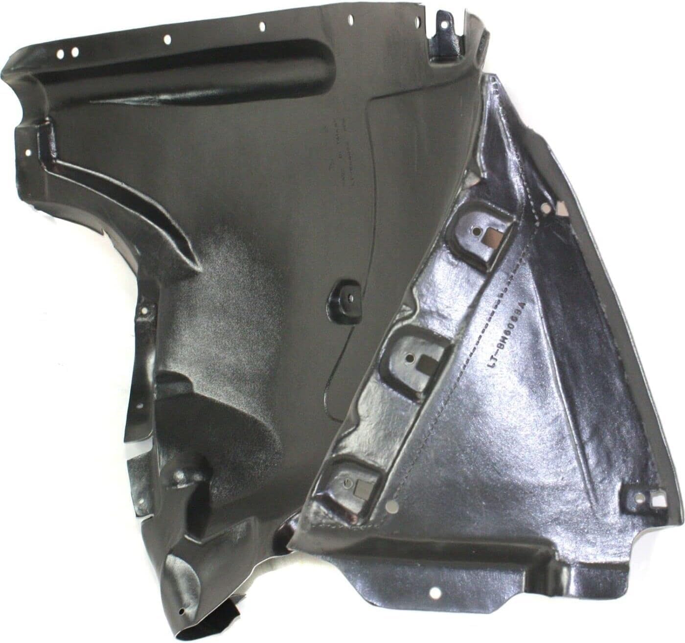 Front Section Fender Liner Right Passenger Side Direct Replacement Compatible With BMW X5 2007-2008 BM1249108 51717169412