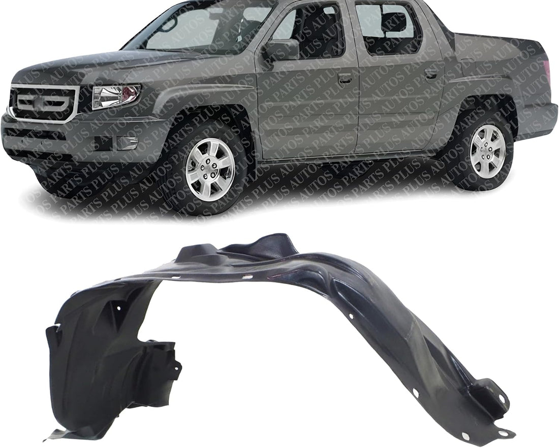 Front Fender Liner Left Driver Side Direct Replacement Compatible With 2006-2011 Honda Ridgeline HO1248125 74151SJCA01