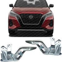 Set of 2 Front Hood Hinge Steel Left Driver & Right Passenger Side Direct Replacement Compatible with 2018-2023 Nissan Kicks NI1236193 NI1236192 654005RB0A 654015RB0A