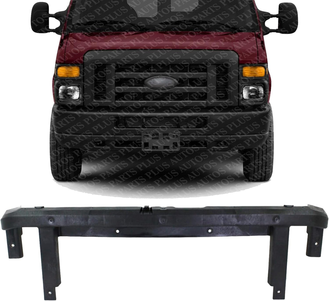 Front Upper Grille Header Panel Plastic Direct Replacement Compatible With 2008-2021 Ford E-Series FO1223112 8C2Z8A284A