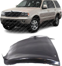 Front Section Fender Liner Left Driver Side Direct Replacement Compatible With 2003-2005 Lincoln Aviator FO1250132 2C5Z16185AA