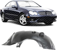 Front Upper Section Fender Liner Right Passenger Side Direct Replacement Compatible With 2003-2009 Mercedes Benz CLK-Class MB1249137 2098840622