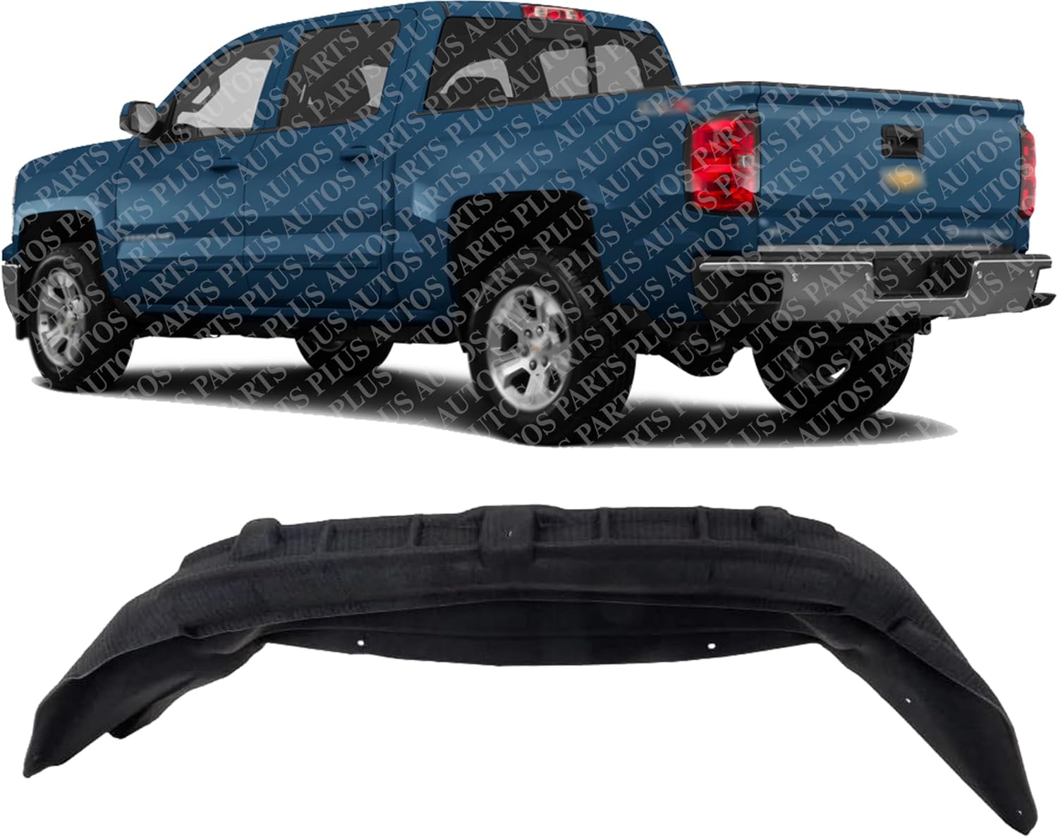 Rear Fender Liner Left Driver Side Direct Replacement Compatible With 2014-2018 Chevrolet Silverado 1500/2015-2019 2500 3500 GM1762109 84511156