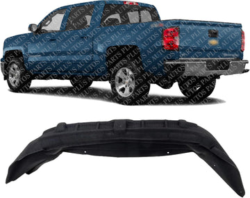Rear Fender Liner Left Driver Side Direct Replacement Compatible With 2014-2018 Chevrolet Silverado 1500/2015-2019 2500 3500 GM1762109 84511156