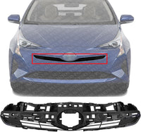 Front Grille Assembly Textured Dark Gray Shell And Insert Plastic Direct Replacement Compatible With 2016-2018 Toyota Prius TO1200410 5310147081
