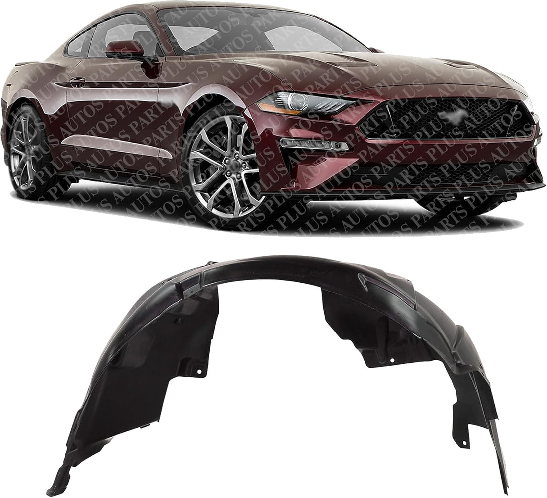 Front Fender Liner Right Passenger Side Direct Replacement Compatible With 2018-2022 Ford Mustang FO1249191 JR3Z16102F JR3Z16102C