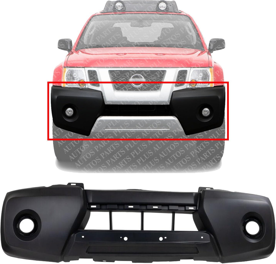 Front Bumper Cover Primed Direct Replacement Compatible With 2009-2015 Nissan Xterra NI1000264 FBM22ZL0MA