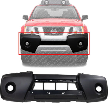 Front Bumper Cover Primed Direct Replacement Compatible With 2009-2015 Nissan Xterra NI1000264 FBM22ZL0MA