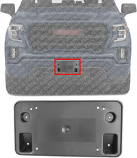 Front License Plate Bracket Direct Replacement Compatible with 2016-2018 GMC Sierra 1500 GM1068173 23354525