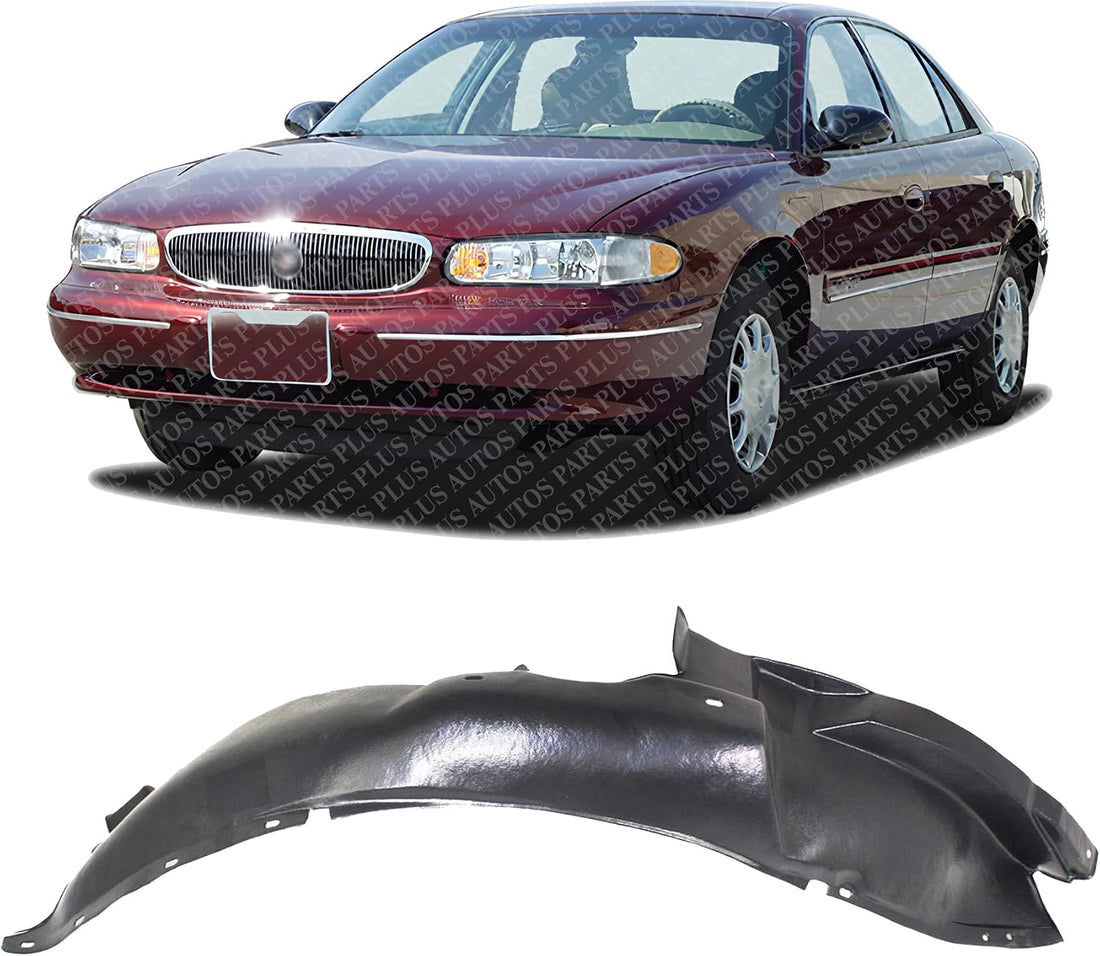 Front Fender Liner Left Driver Side Direct Replacement Compatible With 2003-2005 Saturn L-Series GM1248143 22696321