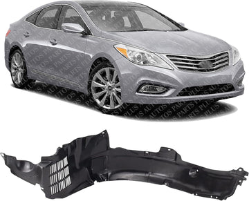 Front Fender Liner Right Passenger Side Direct Replacement Compatible With 2006-2010 Hyundai Azera HY1249112 868123L000