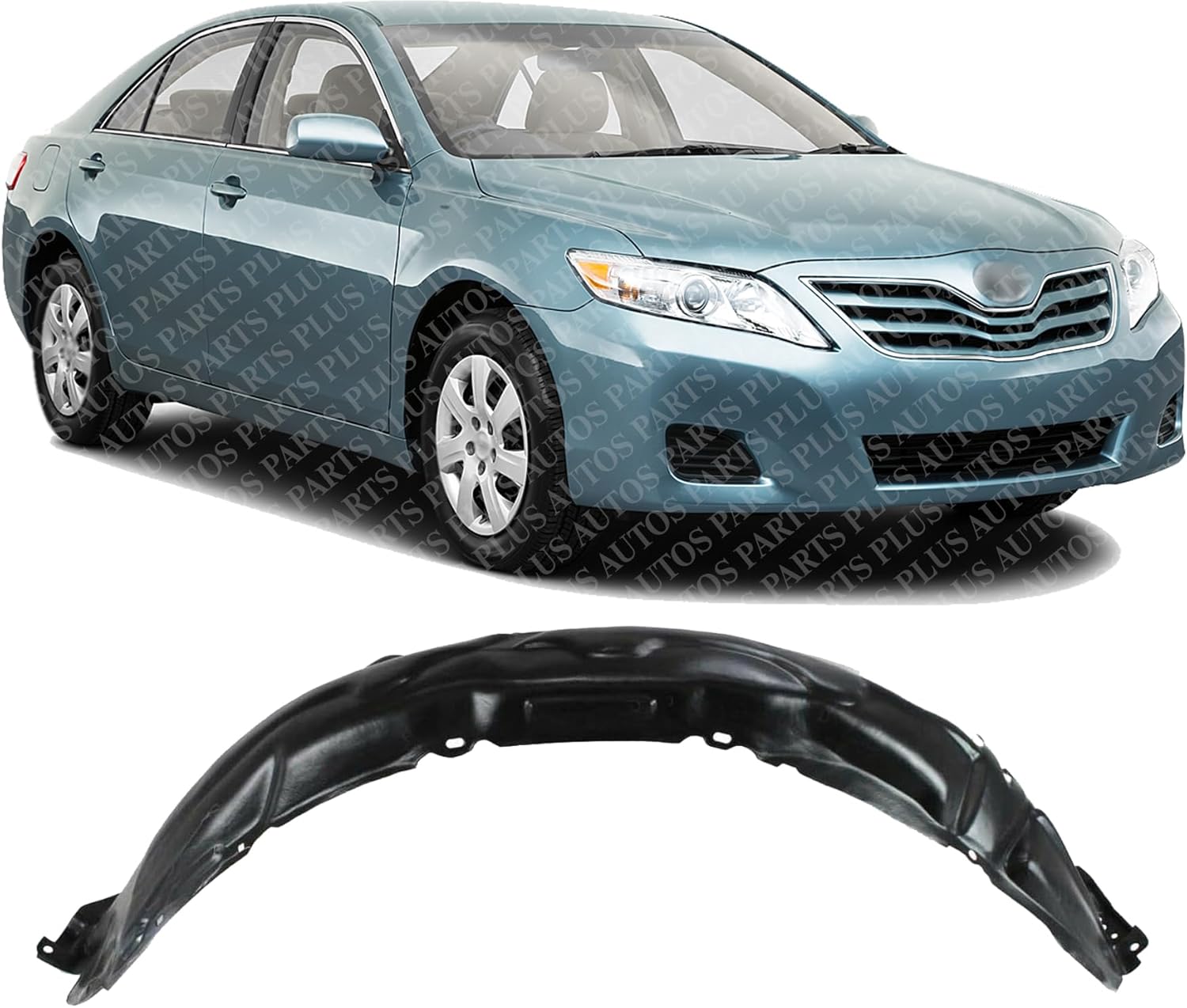 Front Fender Liner Right Passenger Side Direct Replacement Compatible With 2007-2011 Toyota Camry TO1251122 5387506060
