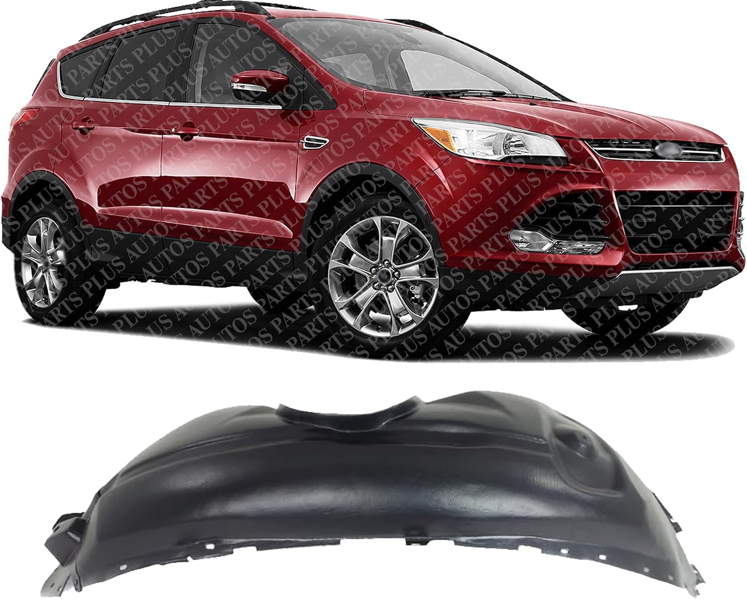 Front Fender Liner Right Passenger Side Direct Replacement Compatible With 2013-2014 Ford Escape FO1249158 CJ5Z16102A