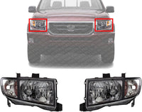 Set Of 2 Front Headlight Lens And Housing Right Passenger & Left Driver Side Direct Replacement Compatible With 2006-2008 Honda Ridgeline HO2502128 HO2503128 33151SJCA02 33101SJCA02