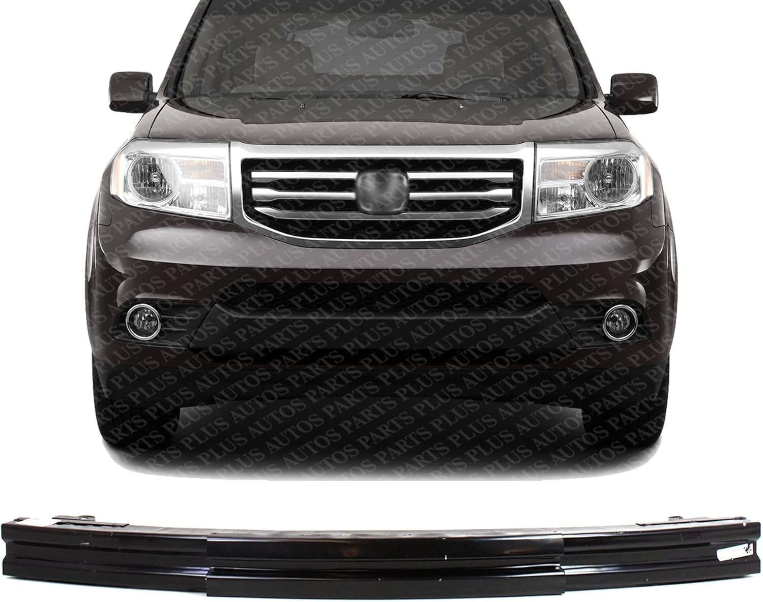 Front Bumper Reinforcement Impact Bar Steel Direct Replacement Compatible With 2009-2015 Honda Pilot HO1006180 71130SZAA01ZZ
