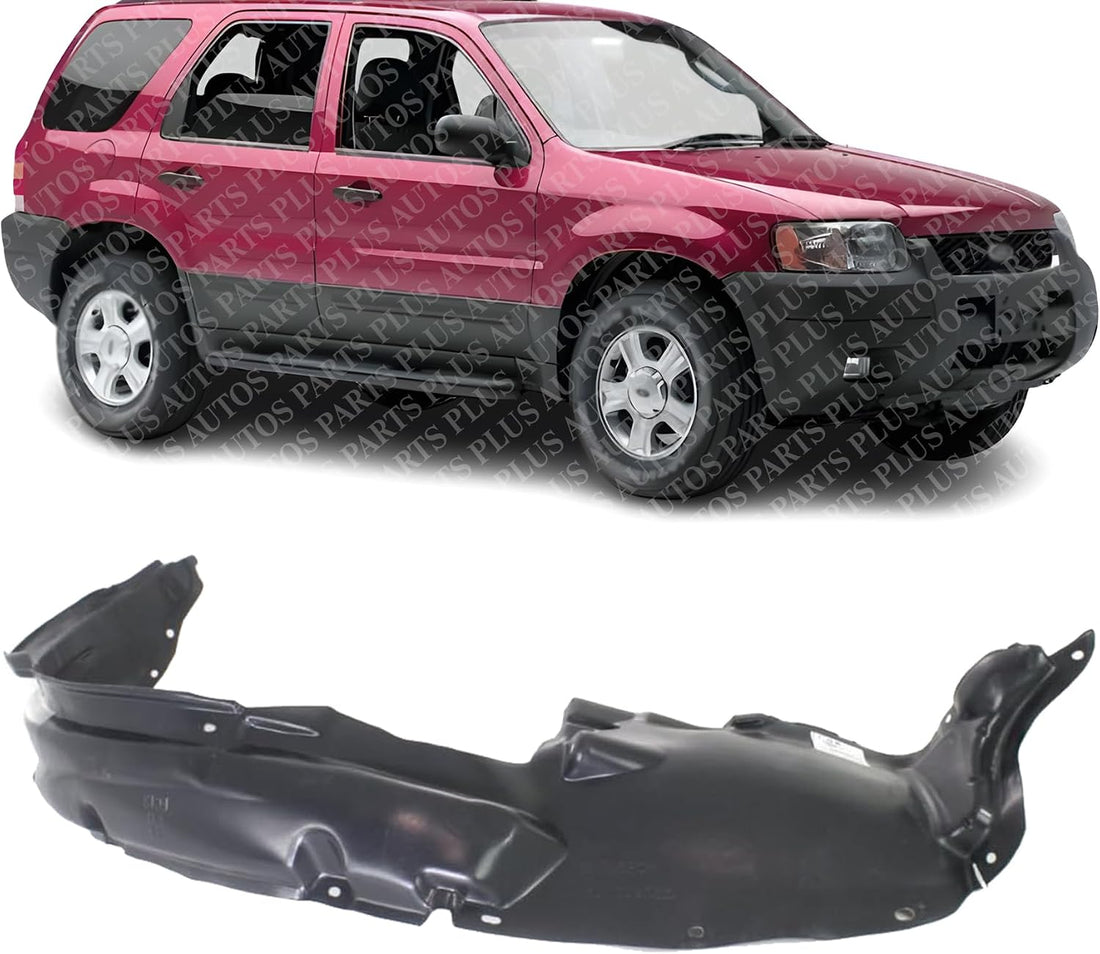 Front Fender Liner Right Passenger Side Direct Replacement Compatible With 2001-2004 Ford Escape FO1249110 YL8Z16102BA
