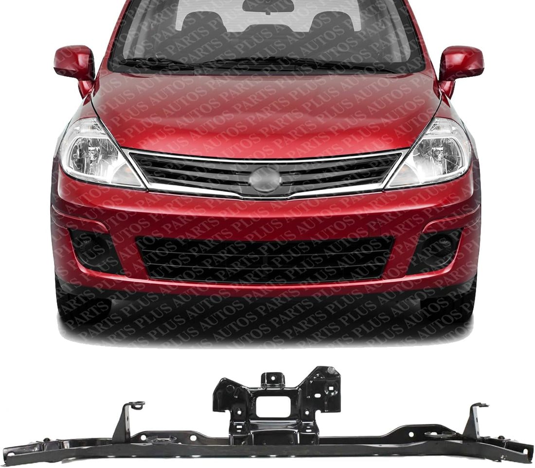 Front Radiator Upper Support Tie Bar Steel Direct Replacement Compatible With 2007-2012 Nissan Versa NI1225169 F25119ELMA