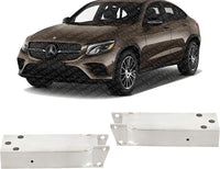 Set Of 2 Front Bumper Impact Bracket Aluminum Right Passenger & Left Driver Side Direct Replacement Compatible With 2016-2023 Mercedes Benz GLC-Class / 2017-2023 E-Class MB1067114