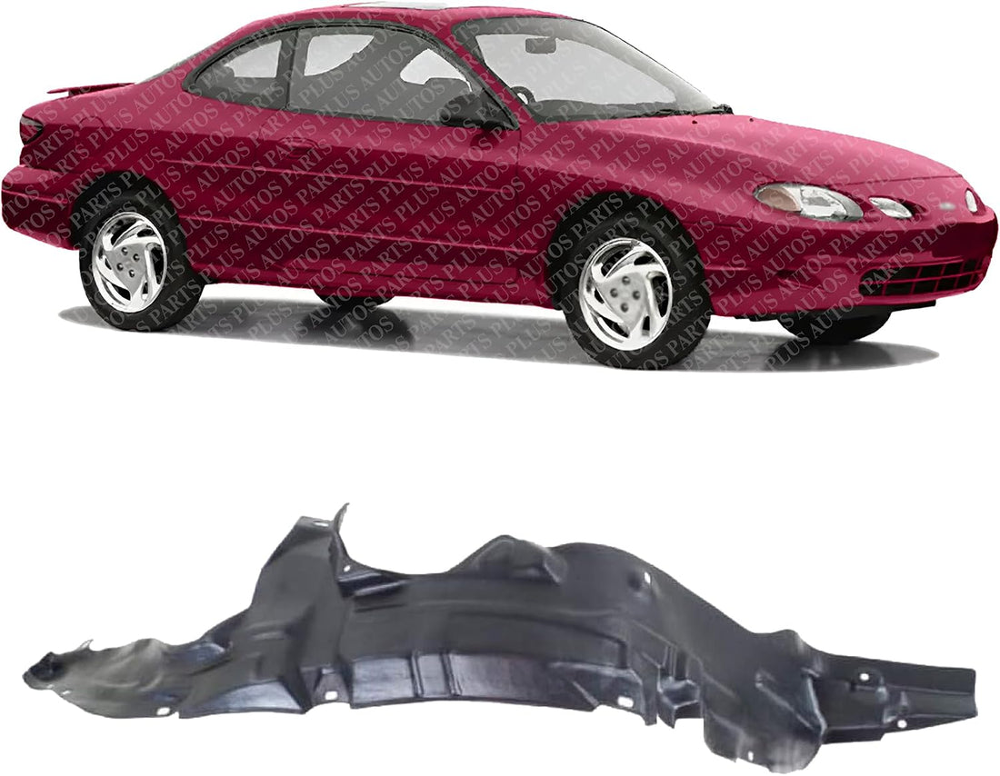 Front Fender Liner Right Passenger Side Direct Replacement Compatible With 1997-2003 Ford Escort / 1997-1999 Mercury Tracer FO1249108 F7CZ16102AA