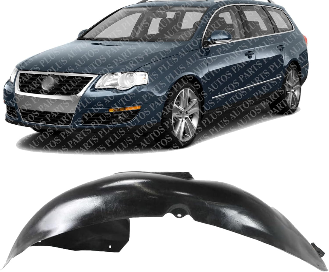 Front Fender Liner Rear Section Left Driver Side Direct Replacement Compatible With 2006-2010 Volkswagen Passat VW1250111 3C0805977
