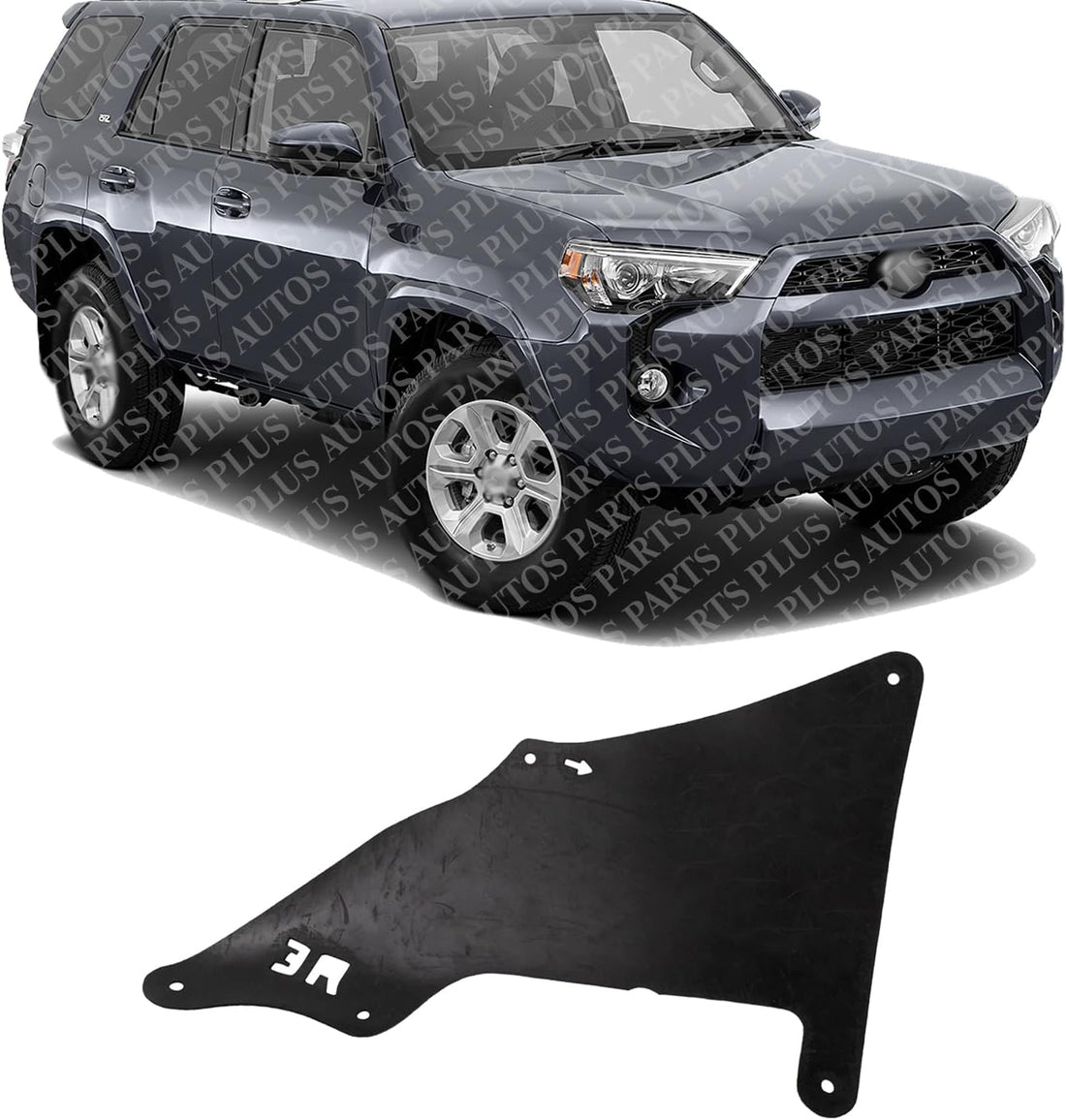 Front Fender Liner Left=Right Side Direct Replacement Compatible With 2010-2023 Toyota 4Runner TO1250136 5388560030